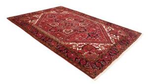 Tappeto Gorawan Stilizzato Rosso Scuro Nero 204x294 Cm
