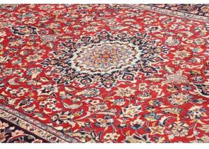 Tappeto Nadjafabad Medaglione Floreale Rosso Blu Scuro 215x340 Cm