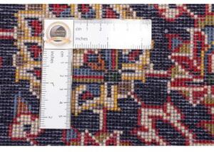 Tappeto Tabriz Medaglione Floreale Rosso Blu Scuro 200x293 Cm