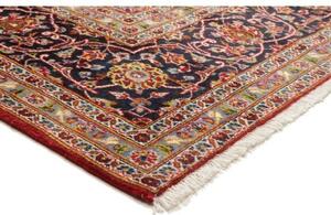 Tappeto Ardakan Medaglione Floreale Rosso Blu Scuro 243x342 Cm