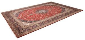 Tappeto Ardakan Medaglione Floreale Rosso Blu Scuro 243x342 Cm