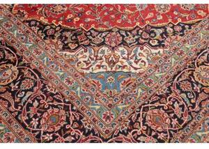 Tappeto Ardakan Medaglione Floreale Rosso Blu Scuro 293x407 Cm