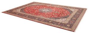 Tappeto Ardakan Medaglione Floreale Rosso Blu Scuro 243x342 Cm