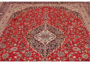 Tappeto Ardakan Medaglione Floreale Rosso Blu Scuro 252x350 Cm