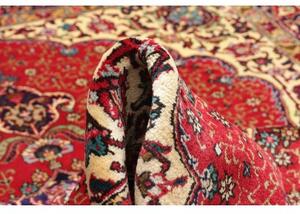 Tappeto Tabriz Medaglione Floreale Rosso Blu Scuro 200x293 Cm