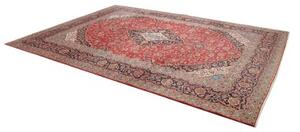 Tappeto Ardakan Medaglione Floreale Rosso Blu Scuro 293x407 Cm