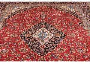 Tappeto Ardakan Medaglione Floreale Rosso Blu Scuro 293x407 Cm