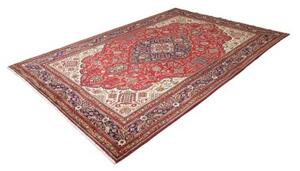 Tappeto Tabriz Medaglione Floreale Rosso Blu 202x300 Cm