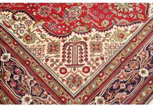 Tappeto Tabriz Medaglione Floreale Rosso Blu 202x300 Cm