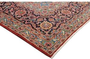 Tappeto Ardakan Medaglione Floreale Rosso Blu Scuro 293x407 Cm