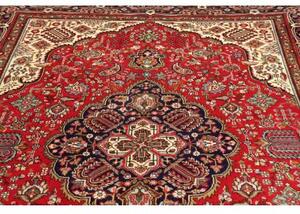 Tappeto Tabriz Medaglione Floreale Rosso Blu 202x300 Cm