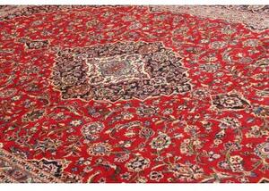 Tappeto Ardakan Medaglione Floreale Rosso Blu Scuro 252x350 Cm
