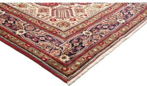 Tappeto Tabriz Medaglione Floreale Rosso Blu 202x300 Cm
