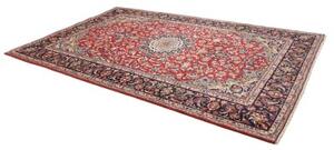 Tappeto Nadjafabad Medaglione Floreale Rosso Blu Scuro 215x340 Cm