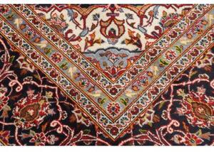 Tappeto Ardakan Medaglione Floreale Rosso Blu Scuro 243x342 Cm