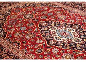 Tappeto Ardakan Medaglione Floreale Rosso Blu Scuro 200x312 Cm