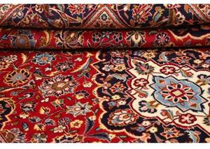 Tappeto Ardakan Medaglione Floreale Rosso Blu Scuro 200x312 Cm