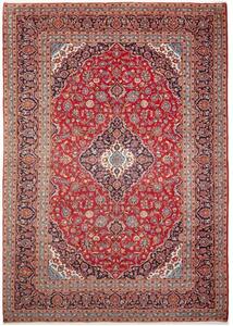 Tappeto Ardakan Medaglione Floreale Rosso Blu Scuro 250x356 Cm