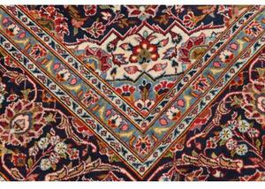 Tappeto Ardakan Medaglione Floreale Rosso Blu Scuro 245x372 Cm