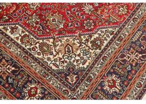 Tappeto Tabriz Stilizzato Rosso Blu Scuro 200x300 Cm