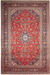 Tappeto Ardakan Medaglione Floreale Rosso Blu Scuro 245x372 Cm