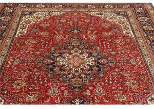 Tappeto Tabriz Stilizzato Rosso Blu Scuro 200x300 Cm