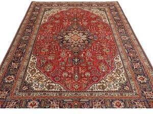 Tappeto Tabriz Stilizzato Rosso Blu Scuro 200x300 Cm