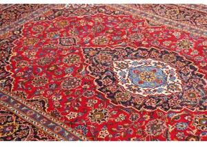 Tappeto Ardakan Medaglione Floreale Rosso Blu Scuro 198x298 Cm
