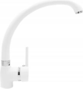 Granitan | ROY - Miscelatore da cucina - Orientabile a 360° - Bianco - Carica in Vetroceramica