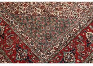 Tappeto Tabriz 40 Raj Medaglione Rosso Blu 308x397 Cm