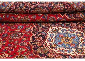Tappeto Ardakan Medaglione Floreale Rosso Blu Scuro 198x298 Cm