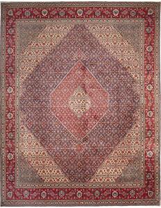 Tappeto Tabriz 40 Raj Medaglione Rosso Blu 308x397 Cm