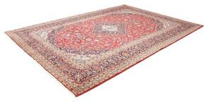 Tappeto Ardakan Medaglione Floreale Rosso Blu Scuro 250x356 Cm