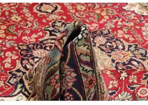 Tappeto Tabriz Medaglione Floreale Rosso Blu Scuro 198x310 Cm