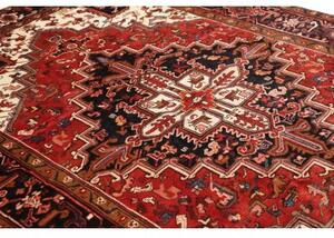 Tappeto Gorawan Stilizzato Rosso Blu Scuro 212x305 Cm