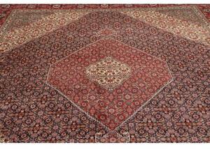 Tappeto Tabriz 40 Raj Medaglione Rosso Blu 308x397 Cm