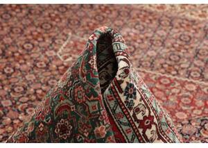 Tappeto Tabriz 40 Raj Medaglione Rosso Blu 308x397 Cm