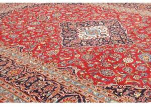 Tappeto Ardakan Medaglione Floreale Rosso Blu Scuro 250x356 Cm