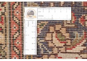 Tappeto Tabriz Medaglione Floreale Rosso Blu Scuro 194x297 Cm