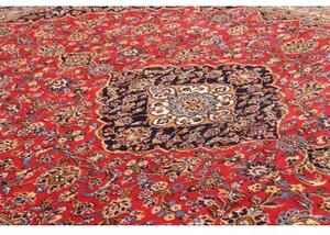 Tappeto Ardakan Medaglione Floreale Rosso Blu Scuro 252x348 Cm
