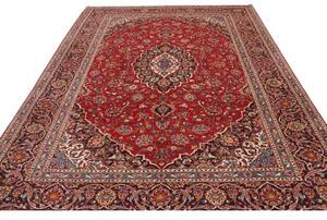 Tappeto Ardakan Medaglione Floreale Rosso Blu Scuro 240x330 Cm