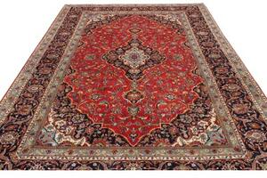 Tappeto Ardakan Medaglione Floreale Rosso Blu Scuro 250x356 Cm