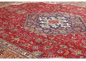 Tappeto Tabriz Stilizzato Rosso Blu 252x350 Cm