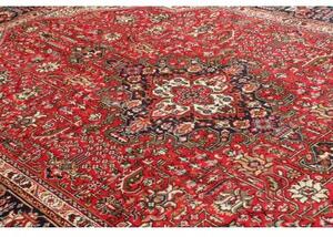 Tappeto Tabriz Stilizzato Rosso Blu Scuro 206x300 Cm