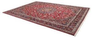 Tappeto Mashad Medaglione Floreale Rosso Blu Scuro 290x392 Cm