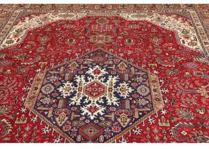 Tappeto Tabriz Stilizzato Rosso Blu 252x350 Cm