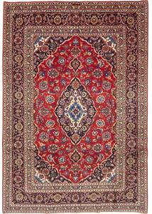 Tappeto Ardakan Medaglione Floreale Rosso Blu Scuro 200x285 Cm