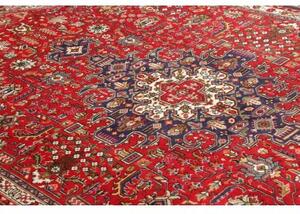 Tappeto Tabriz Stilizzato Rosso Blu Scuro 200x297 Cm