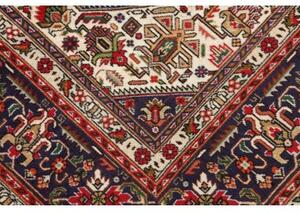 Tappeto Tabriz Stilizzato Rosso Blu Scuro 200x297 Cm