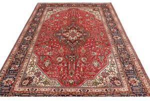 Tappeto Tabriz Stilizzato Rosso Blu Scuro 206x300 Cm